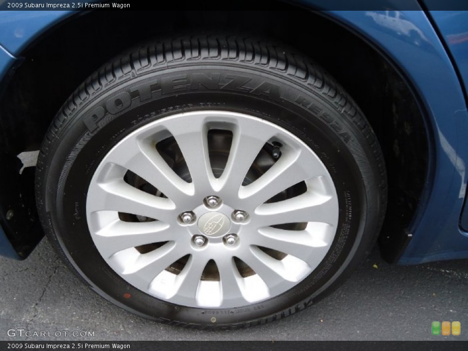 2009 Subaru Impreza 2.5i Premium Wagon Wheel and Tire Photo #52973563