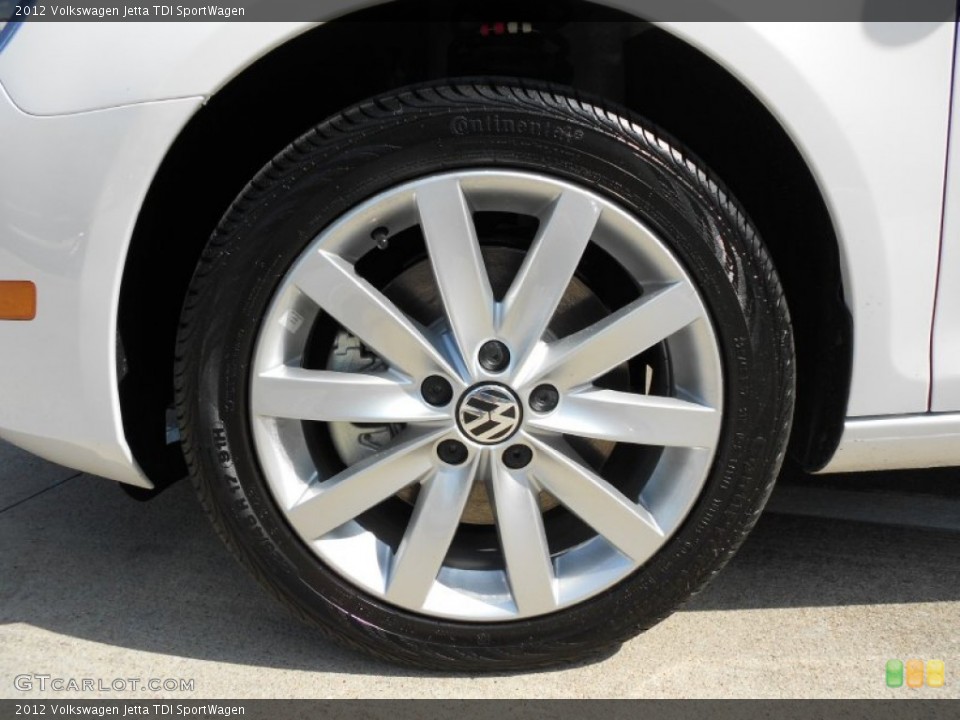 2012 Volkswagen Jetta TDI SportWagen Wheel and Tire Photo #52988059