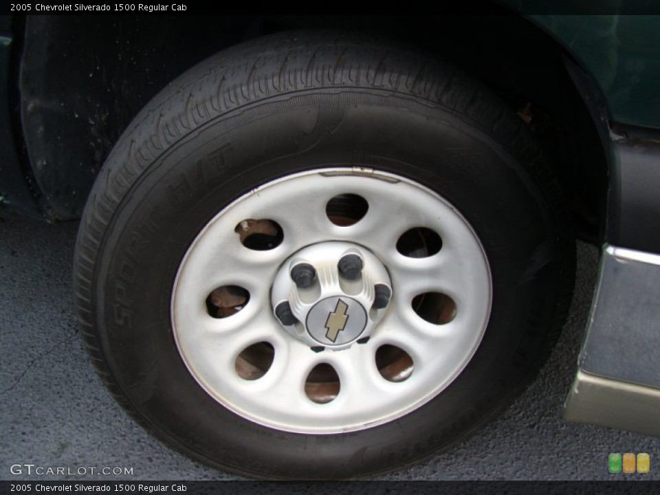 2005 Chevrolet Silverado 1500 Regular Cab Wheel and Tire Photo #53000347