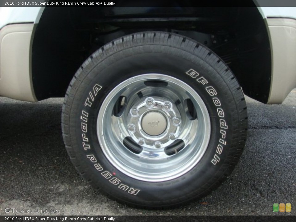 2010 Ford F350 Super Duty King Ranch Crew Cab 4x4 Dually Wheel and Tire Photo #53002468