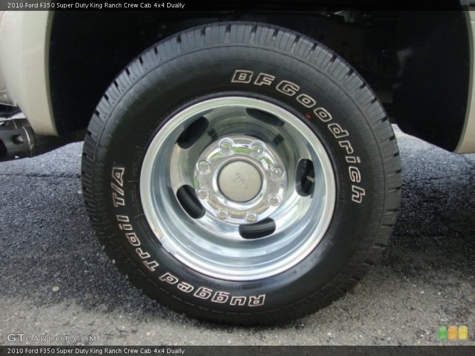 2010 Ford F350 Super Duty King Ranch Crew Cab 4x4 Dually Wheel and Tire Photo #53002480