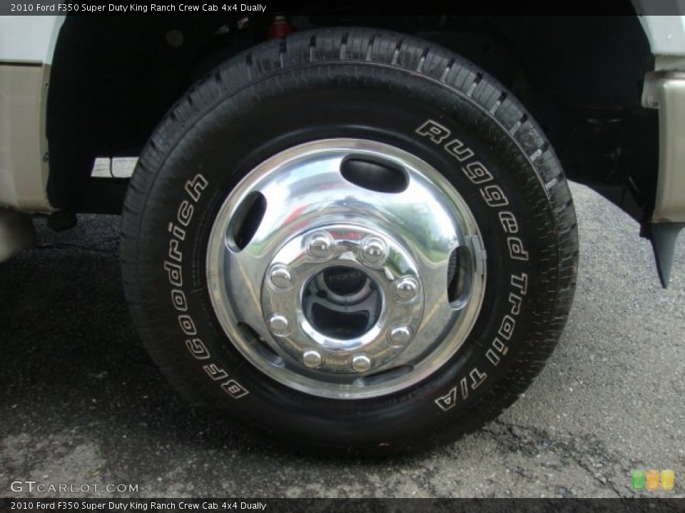 2010 Ford F350 Super Duty King Ranch Crew Cab 4x4 Dually Wheel and Tire Photo #53002486