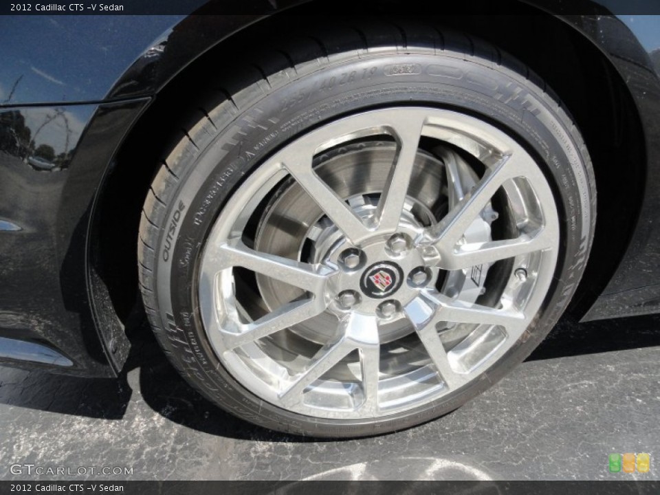 2012 Cadillac CTS -V Sedan Wheel and Tire Photo #53008442