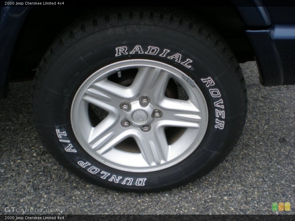 2000 Jeep Cherokee Limited 4x4 Wheel and Tire Photo #53009273
