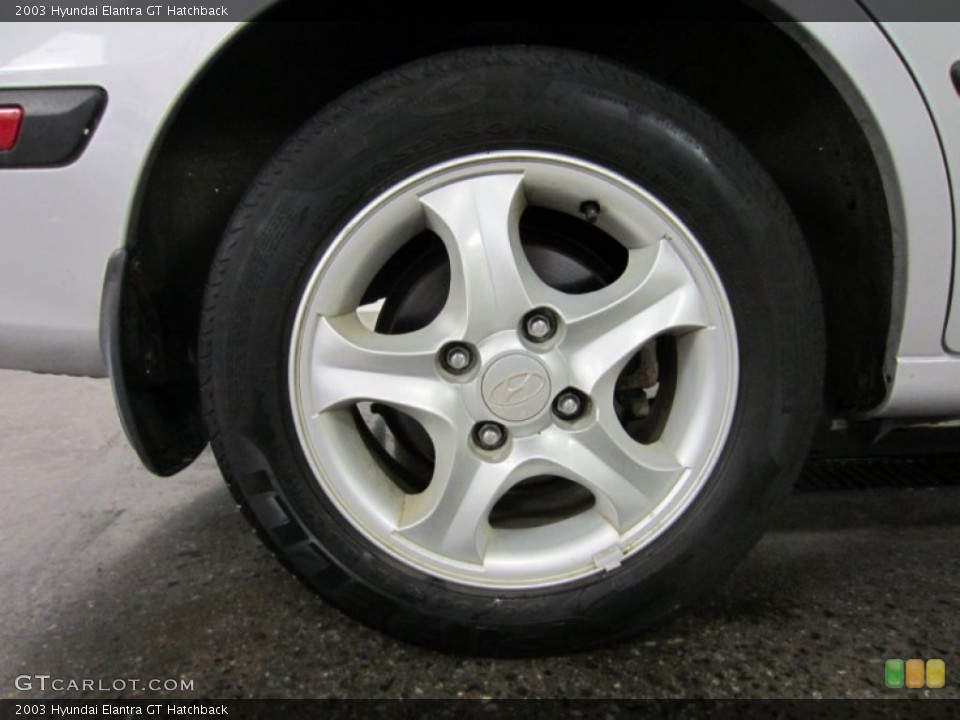 2003 Hyundai Elantra GT Hatchback Wheel and Tire Photo #53019002