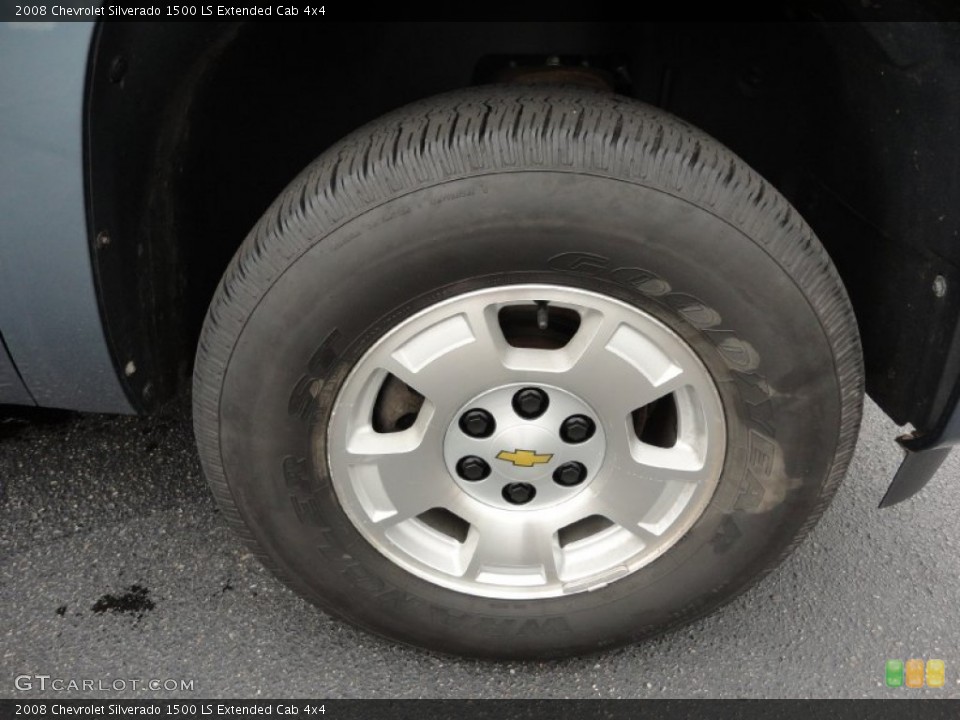 2008 Chevrolet Silverado 1500 LS Extended Cab 4x4 Wheel and Tire Photo #53028554