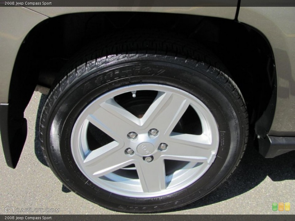 2008 Jeep Compass Sport Wheel and Tire Photo #53029670