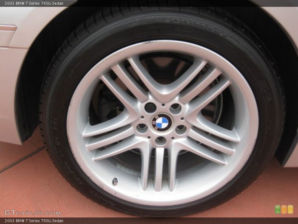 2003 BMW 7 Series 760Li Sedan Wheel and Tire Photo #53031797
