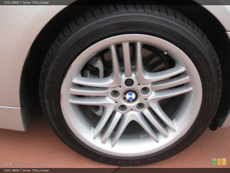 2003 BMW 7 Series 760Li Sedan Wheel and Tire Photo #53031809