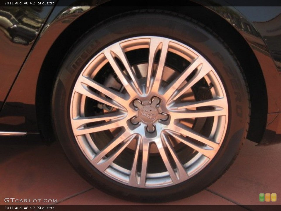 2011 Audi A8 4.2 FSI quattro Wheel and Tire Photo #53032322