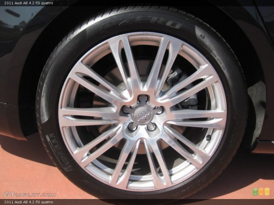 2011 Audi A8 4.2 FSI quattro Wheel and Tire Photo #53032337