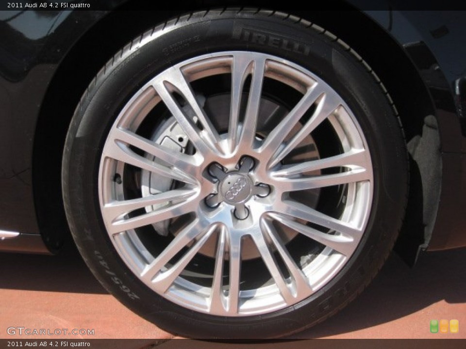 2011 Audi A8 4.2 FSI quattro Wheel and Tire Photo #53032352