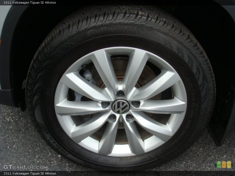 2011 Volkswagen Tiguan SE 4Motion Wheel and Tire Photo #53049803