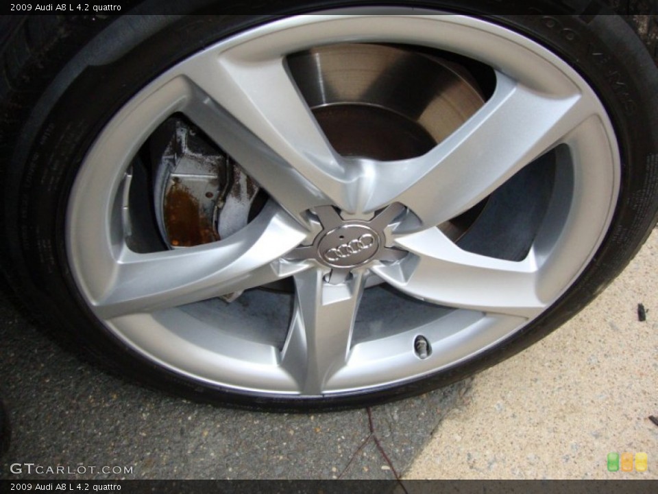 2009 Audi A8 L 4.2 quattro Wheel and Tire Photo #53061734