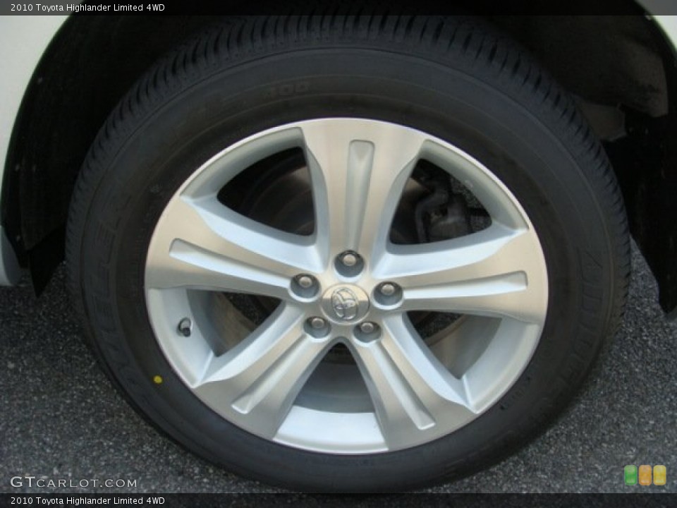 2010 Toyota Highlander Limited 4WD Wheel and Tire Photo #53065513