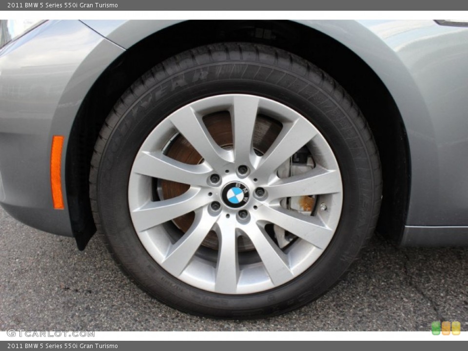 2011 BMW 5 Series 550i Gran Turismo Wheel and Tire Photo #53095421