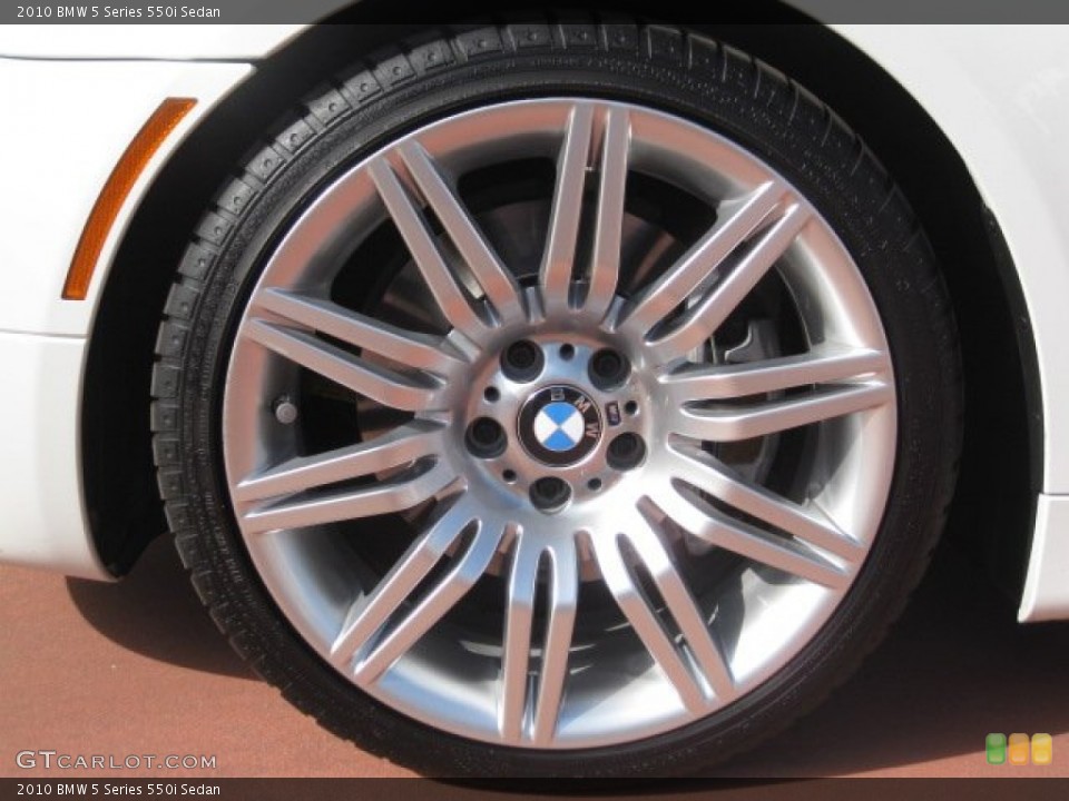 2010 BMW 5 Series 550i Sedan Wheel and Tire Photo #53098631