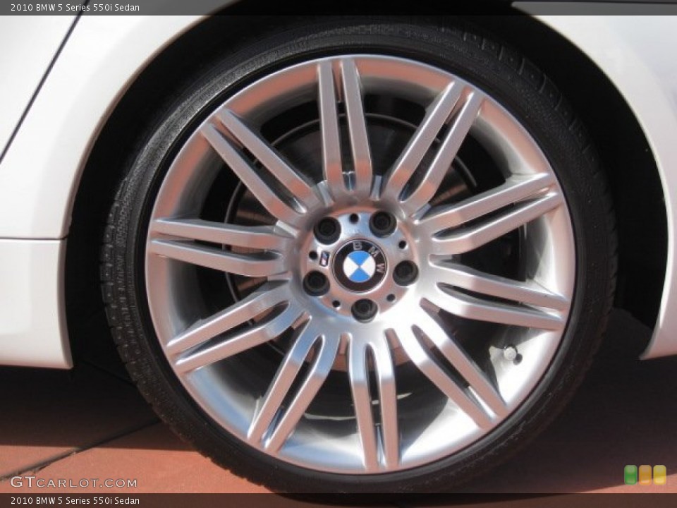 2010 BMW 5 Series 550i Sedan Wheel and Tire Photo #53098655