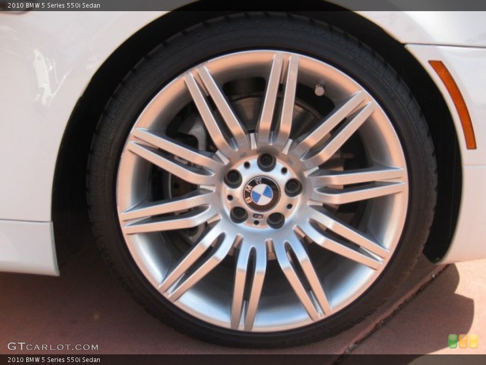 2010 BMW 5 Series 550i Sedan Wheel and Tire Photo #53098673