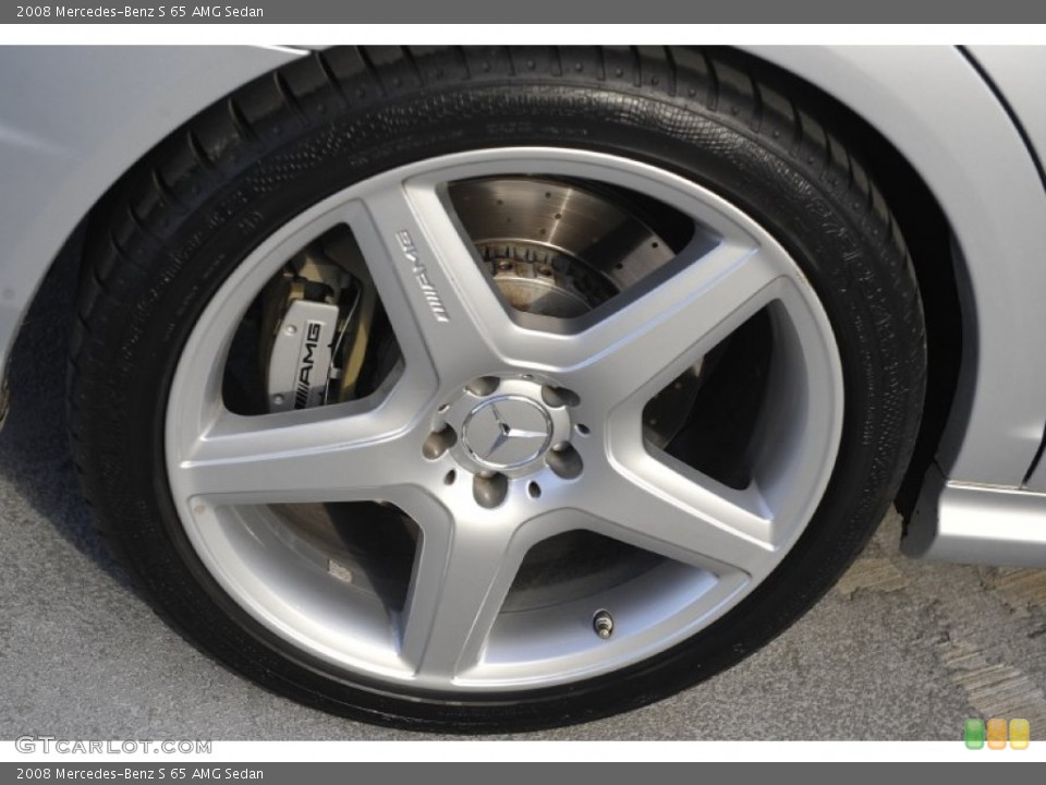 2008 Mercedes-Benz S 65 AMG Sedan Wheel and Tire Photo #53101370