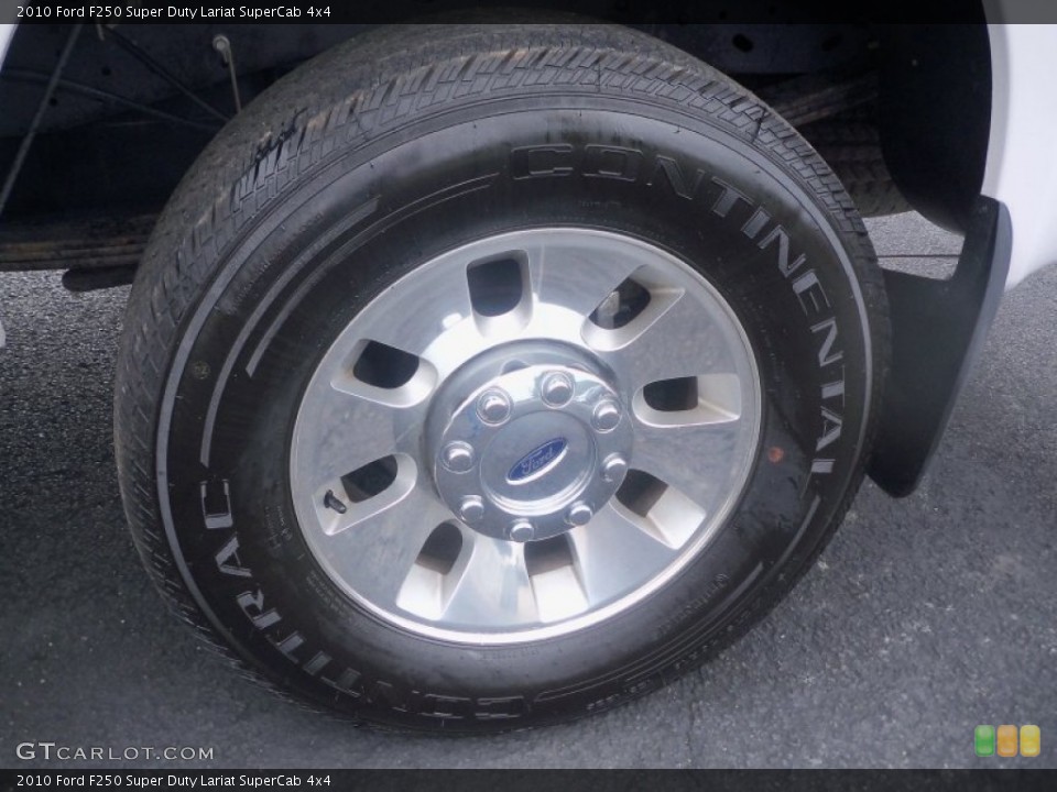 2010 Ford F250 Super Duty Lariat SuperCab 4x4 Wheel and Tire Photo #53122329