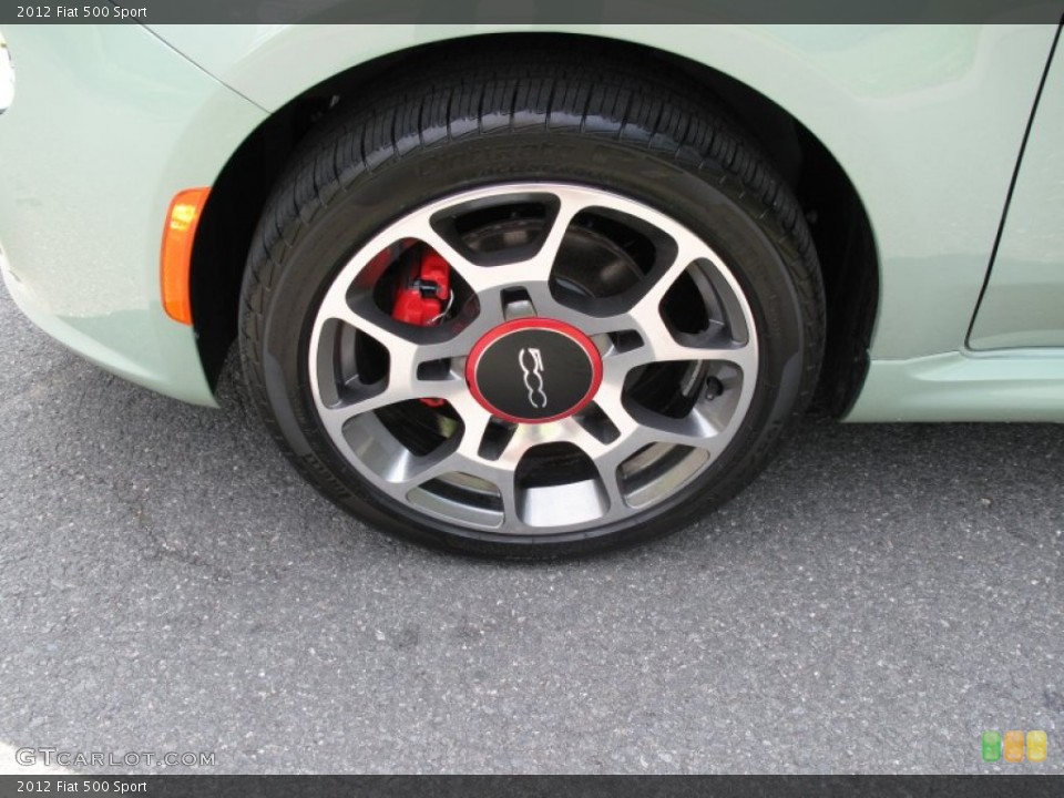2012 Fiat 500 Sport Wheel and Tire Photo #53123004