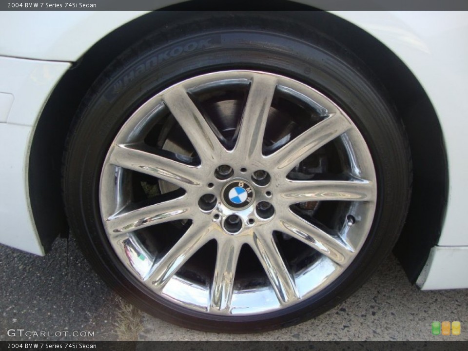 2004 BMW 7 Series 745i Sedan Wheel and Tire Photo #53130934