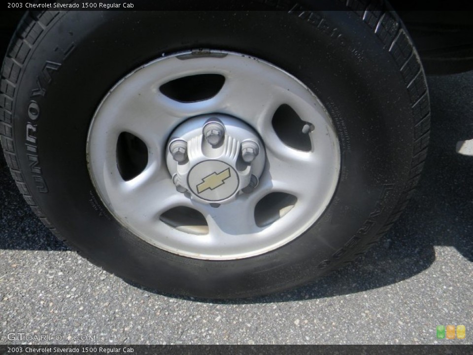 2003 Chevrolet Silverado 1500 Regular Cab Wheel and Tire Photo #53137587