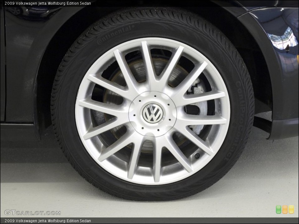 2009 Volkswagen Jetta Wolfsburg Edition Sedan Wheel and Tire Photo #53141356