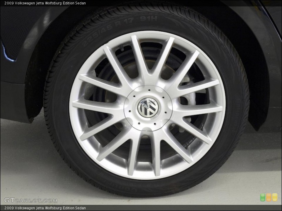 2009 Volkswagen Jetta Wolfsburg Edition Sedan Wheel and Tire Photo #53141362