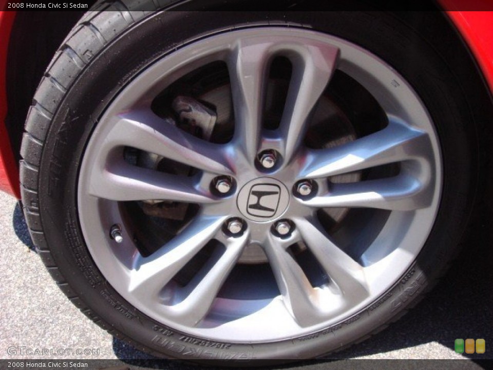 2008 Honda Civic Si Sedan Wheel and Tire Photo #53143590