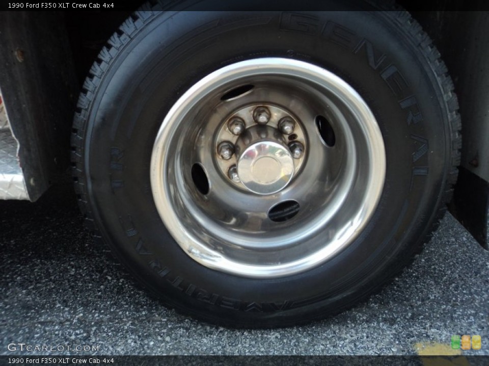 1990 Ford F350 XLT Crew Cab 4x4 Wheel and Tire Photo #53152909