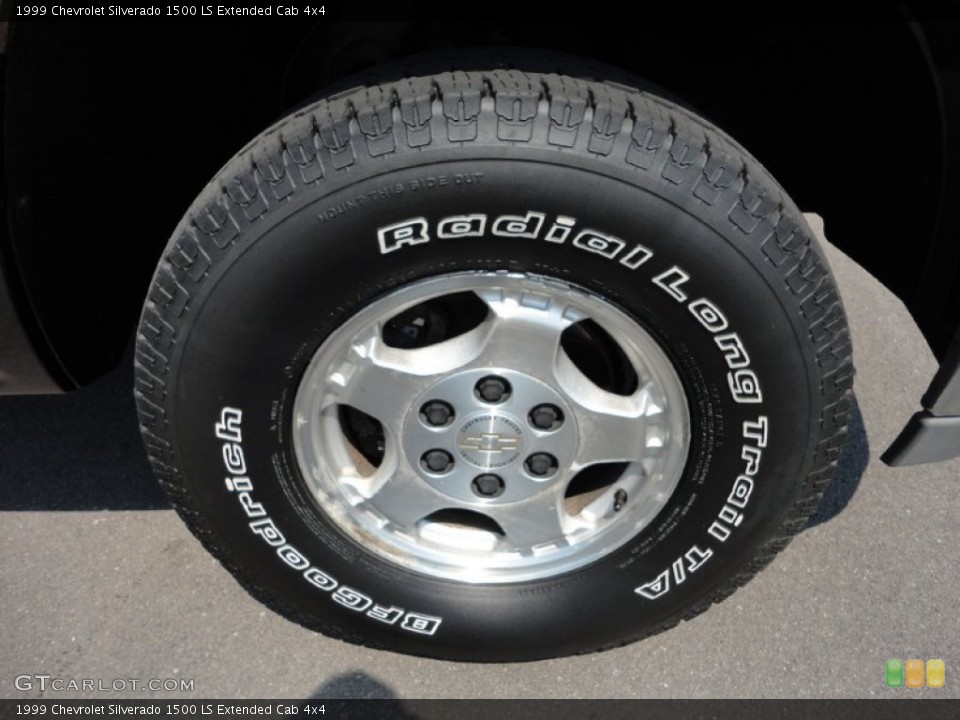 1999 Chevrolet Silverado 1500 LS Extended Cab 4x4 Wheel and Tire Photo #53159441