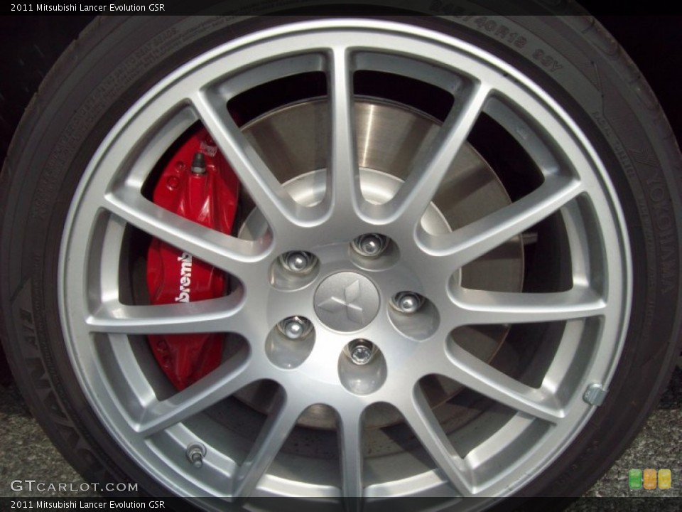2011 Mitsubishi Lancer Evolution GSR Wheel and Tire Photo #53170737