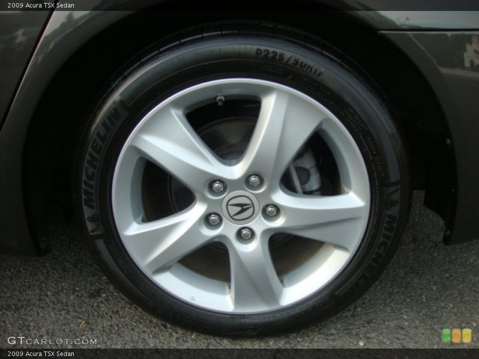 2009 Acura TSX Sedan Wheel and Tire Photo #53186666