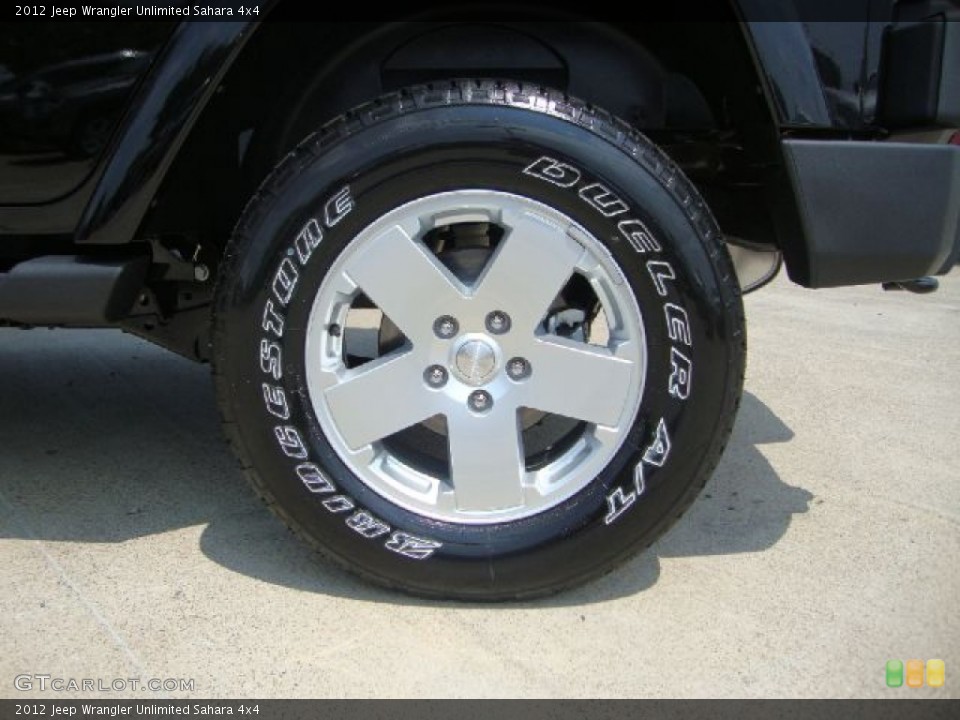 2012 Jeep Wrangler Unlimited Sahara 4x4 Wheel and Tire Photo #53194238