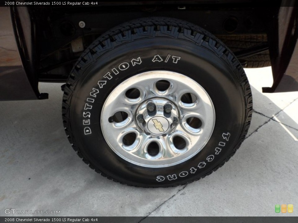 2008 Chevrolet Silverado 1500 LS Regular Cab 4x4 Wheel and Tire Photo #53215667