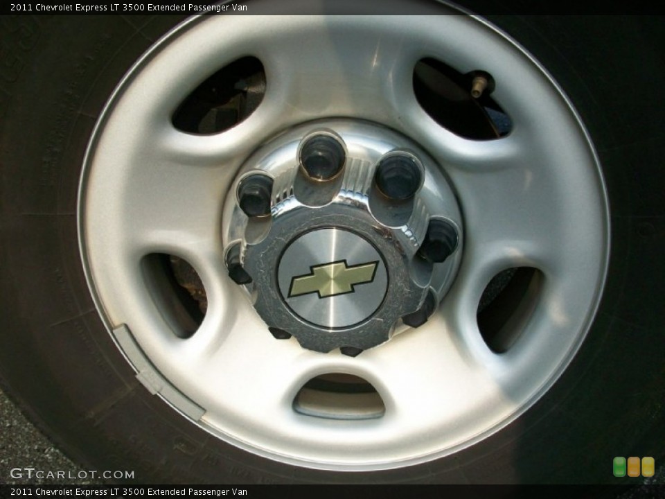 2011 Chevrolet Express LT 3500 Extended Passenger Van Wheel and Tire Photo #53238261
