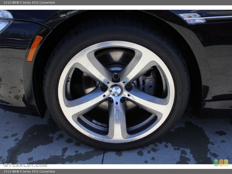 2010 BMW 6 Series 650i Convertible Wheel and Tire Photo #53254840