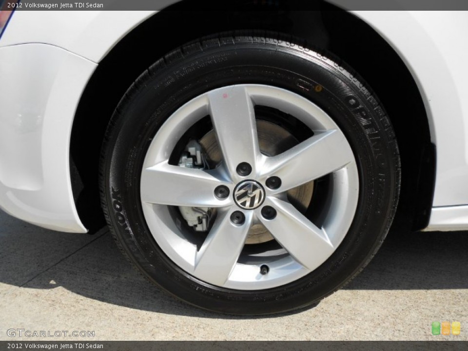 2012 Volkswagen Jetta TDI Sedan Wheel and Tire Photo #53262931