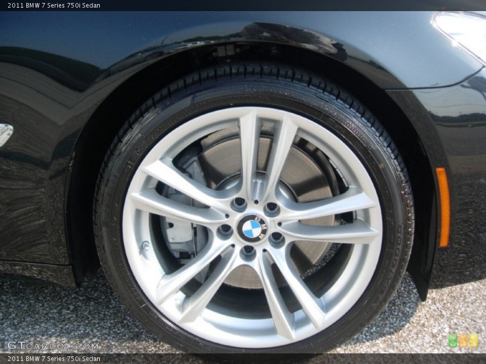 2011 BMW 7 Series 750i Sedan Wheel and Tire Photo #53264218