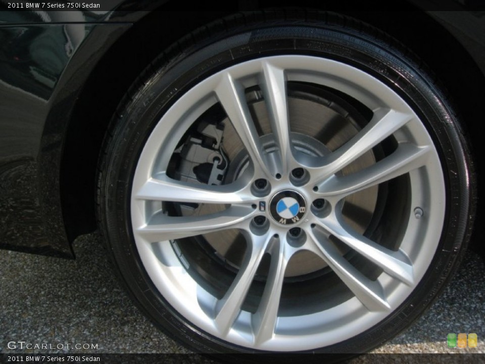 2011 BMW 7 Series 750i Sedan Wheel and Tire Photo #53264230