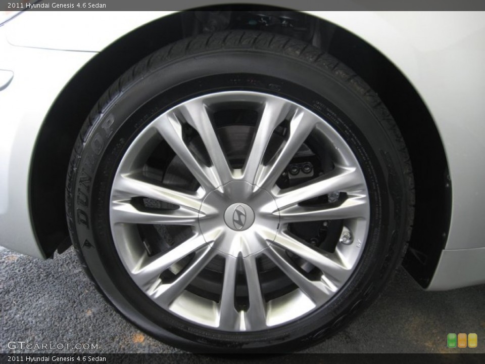2011 Hyundai Genesis 4.6 Sedan Wheel and Tire Photo #53264413
