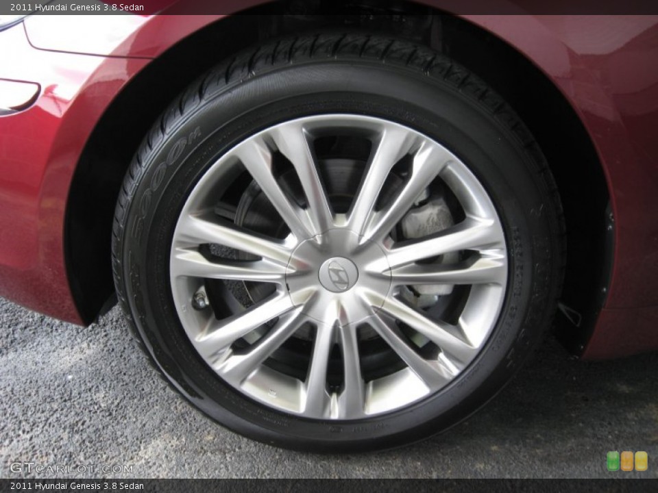 2011 Hyundai Genesis 3.8 Sedan Wheel and Tire Photo #53264809