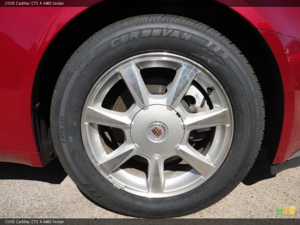 2008 Cadillac CTS 4 AWD Sedan Wheel and Tire Photo #53284647