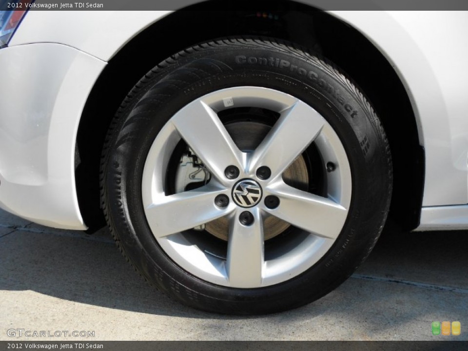 2012 Volkswagen Jetta TDI Sedan Wheel and Tire Photo #53304651