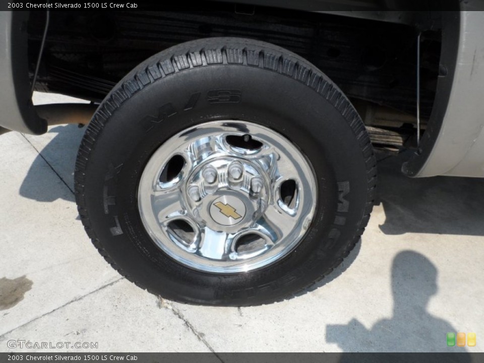 2003 Chevrolet Silverado 1500 LS Crew Cab Wheel and Tire Photo #53339160