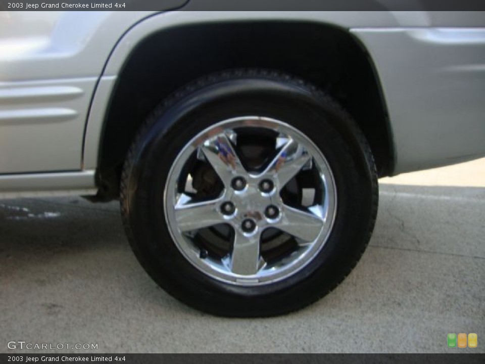 2003 Jeep Grand Cherokee Limited 4x4 Wheel and Tire Photo #53342446