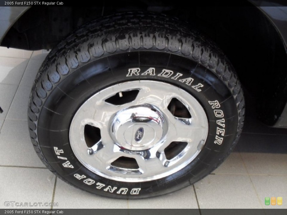 2005 Ford F150 STX Regular Cab Wheel and Tire Photo #53356141