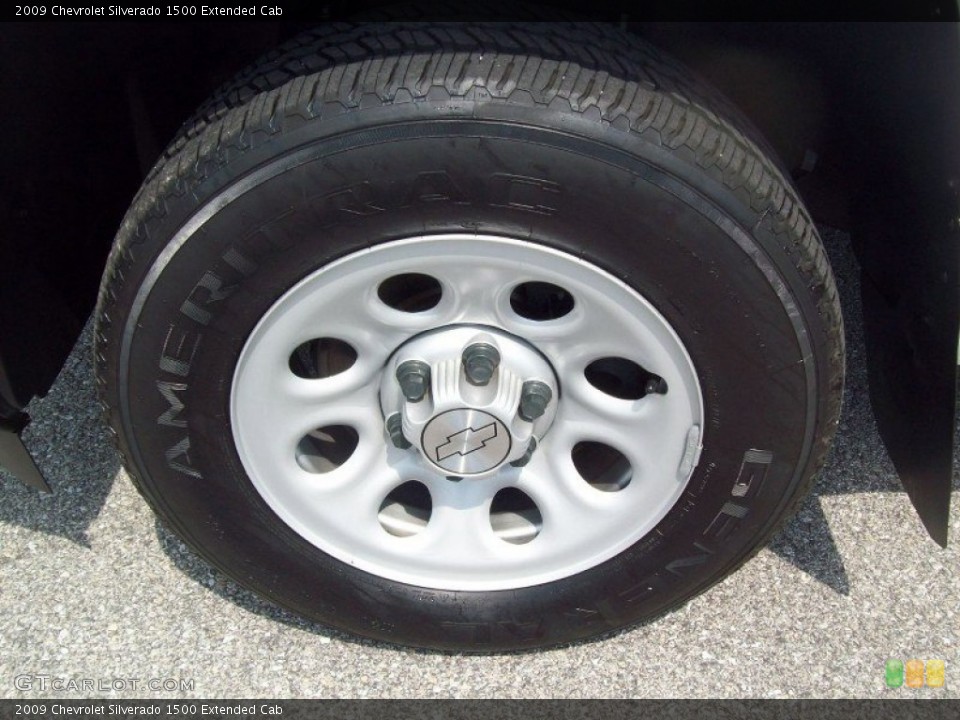 2009 Chevrolet Silverado 1500 Extended Cab Wheel and Tire Photo #53362450